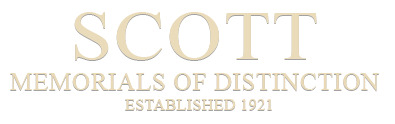 Scott Memorials of Distinction, established 1921